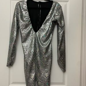 Custom Made Cocktail Dress covered in ab stones.